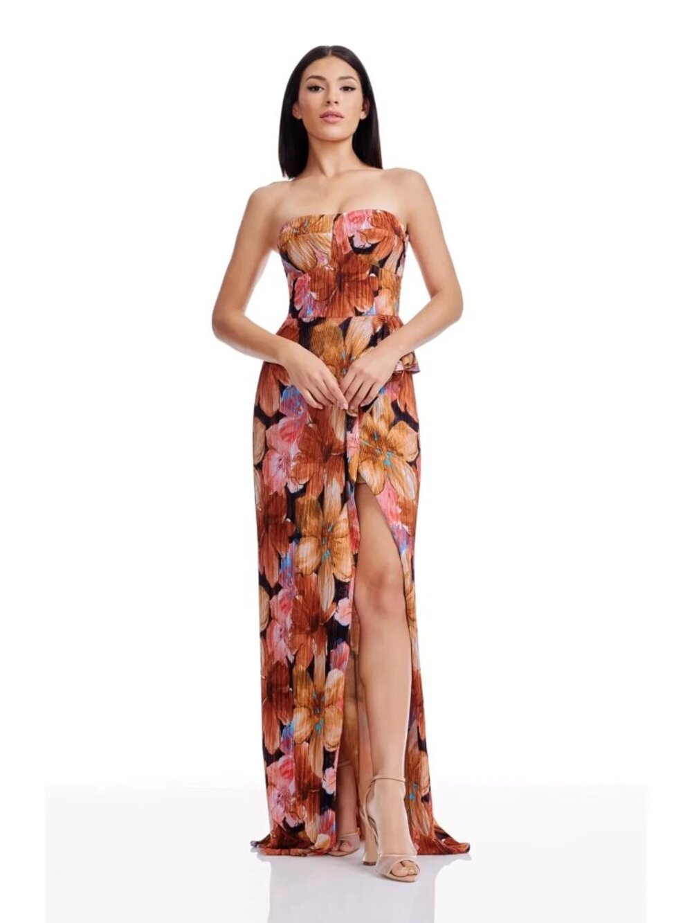 Dress The Population Amber Multi Kai Strapless Bodycon Dress